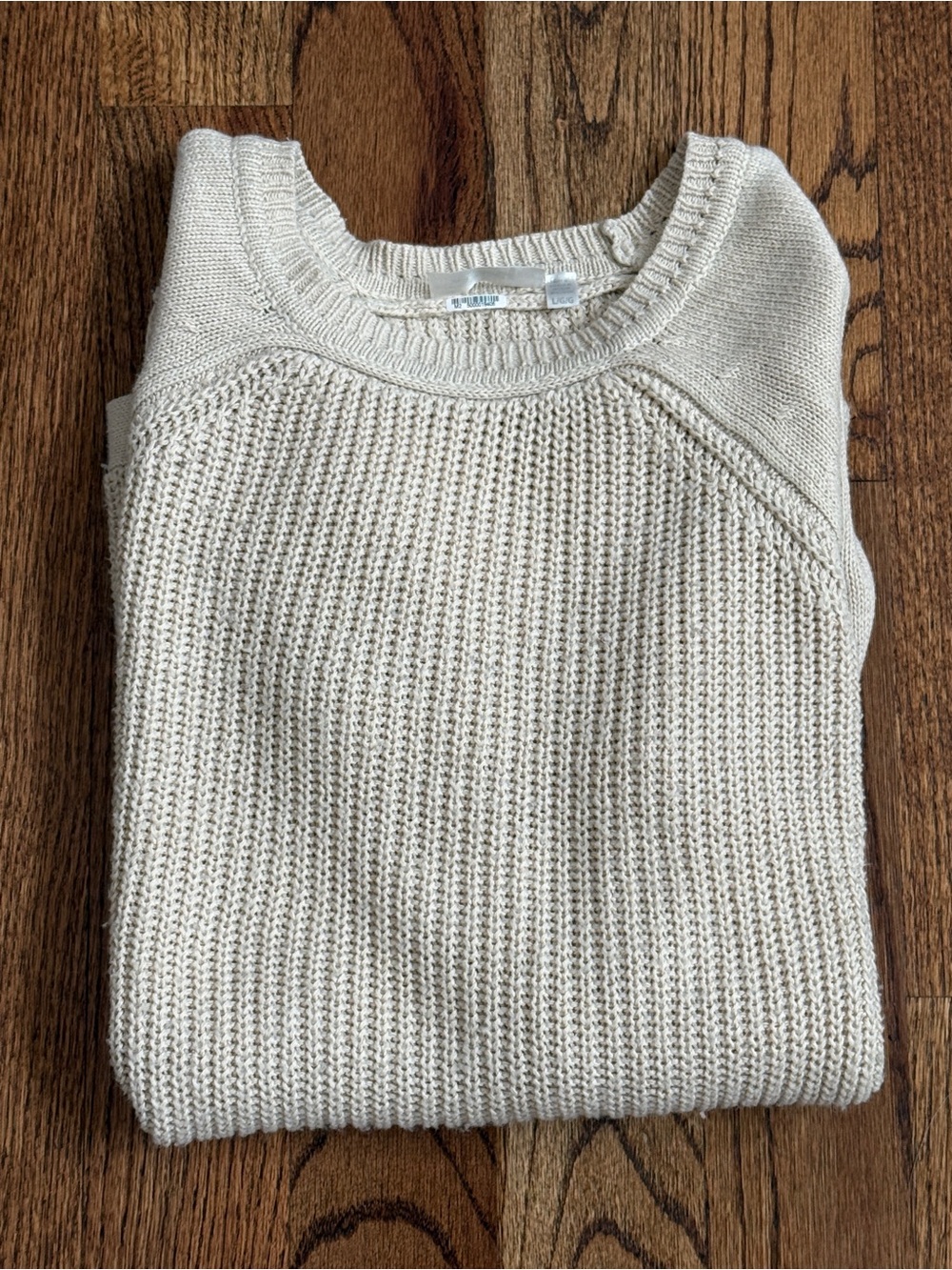 RD Style Beige Women’s Crewneck Knit Sweater Tunic